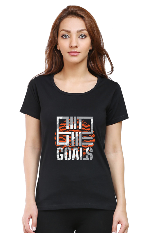 Hit The Goals Women’s T-Shirt - Black / S