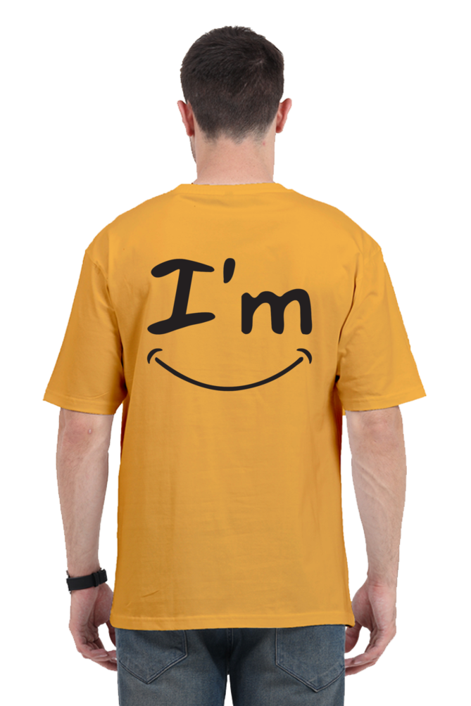 I'm Fine (Back) Unisex Oversized T-shirt