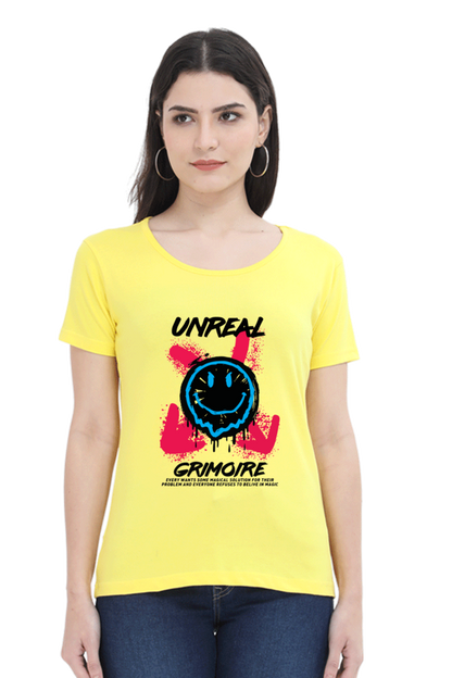 Unreal Grimoire Women’s T-shirt - New Yellow / S