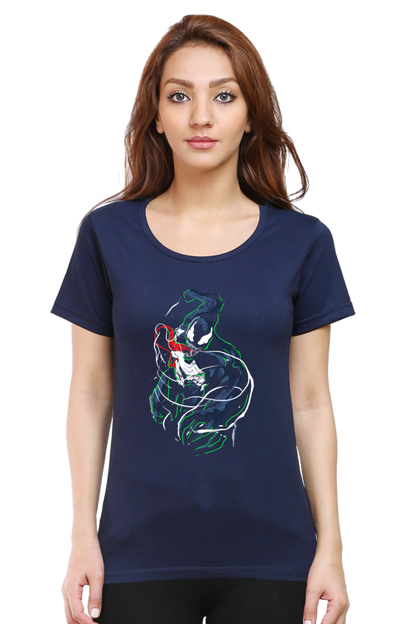 The Beast Within Women’s T-shirt - Navy Blue / S