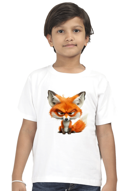 Grumpy Fox Boys T-shirt - White / 5Yrs