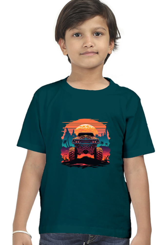 Vintage Monster Car Boys T-shirt