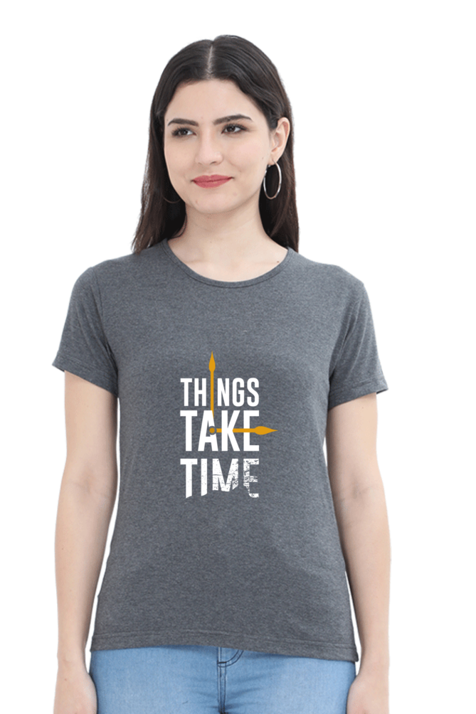 Things Take Time - Charcoal Melange / S