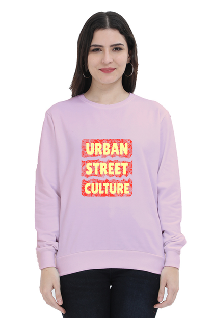 Urban Street Culture Unisex Sweatshirt - Light Baby Pink / S