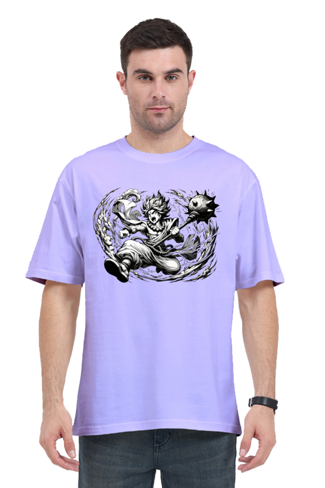 Hanuman Series 18 Unisex Oversized T-shirt - Lavender / S