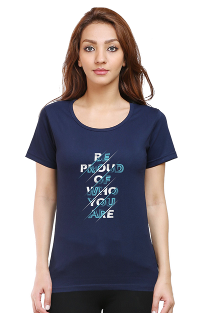 tshirt for women front print blue 