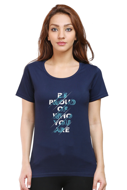 tshirt for women front print blue 