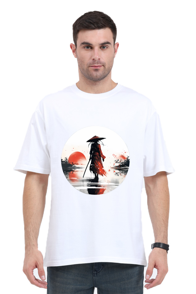 Samurai Series 5 Unisex Oversized T-shirt
white