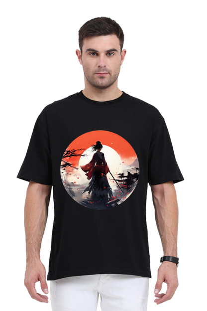 Samurai Series 2 Unisex Oversized T-shirt - Black / S