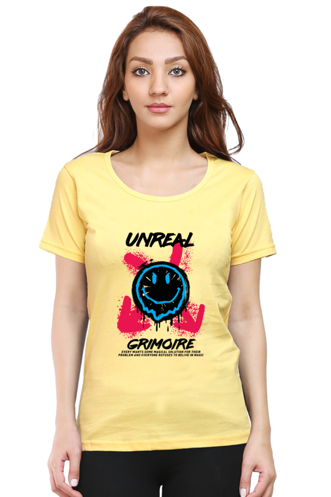 Unreal Grimoire Women’s T-shirt - Yellow / M