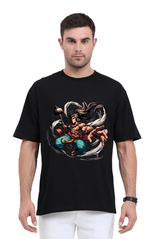 Hanuman Series 8 Unisex Oversized T-shirt - Black / S