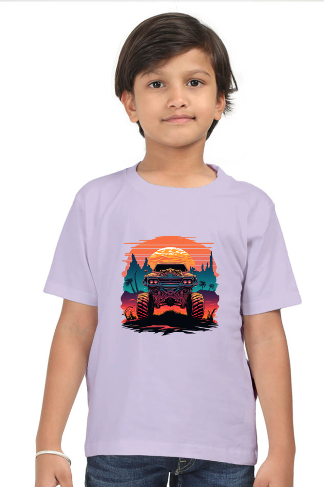 Vintage Monster Car Boys T-shirt