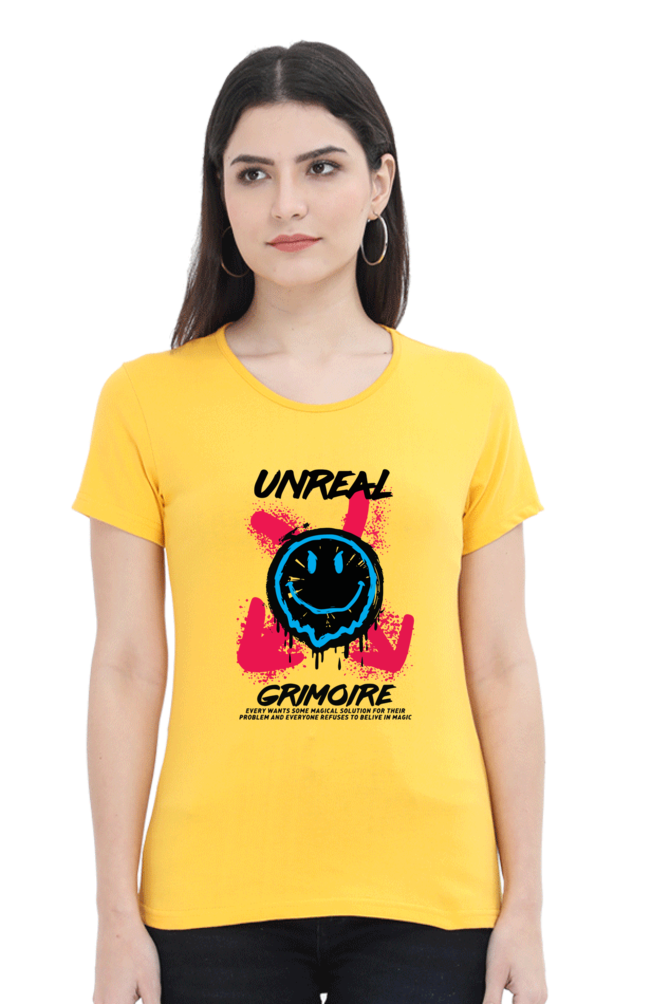 Unreal Grimoire Women’s T-shirt - Golden Yellow / M