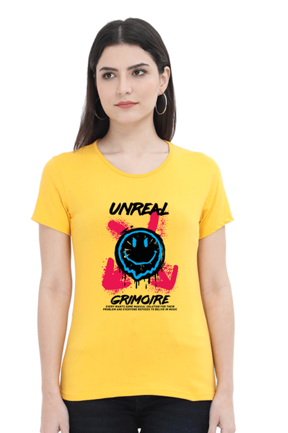 Unreal Grimoire Women’s T-shirt - Golden Yellow / M