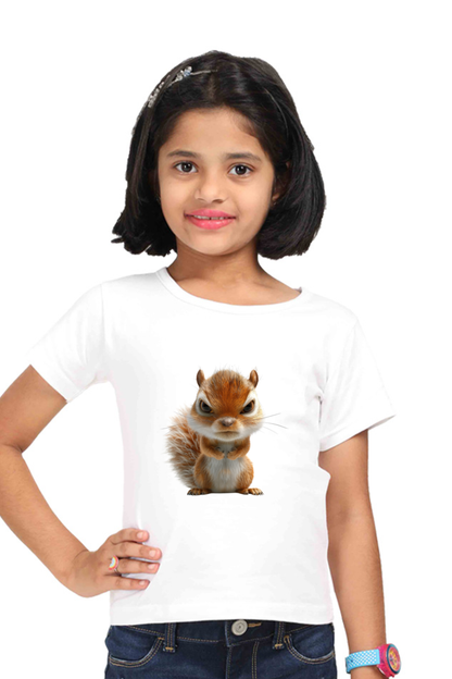 Grumpy Squirrel Girls T-shirt