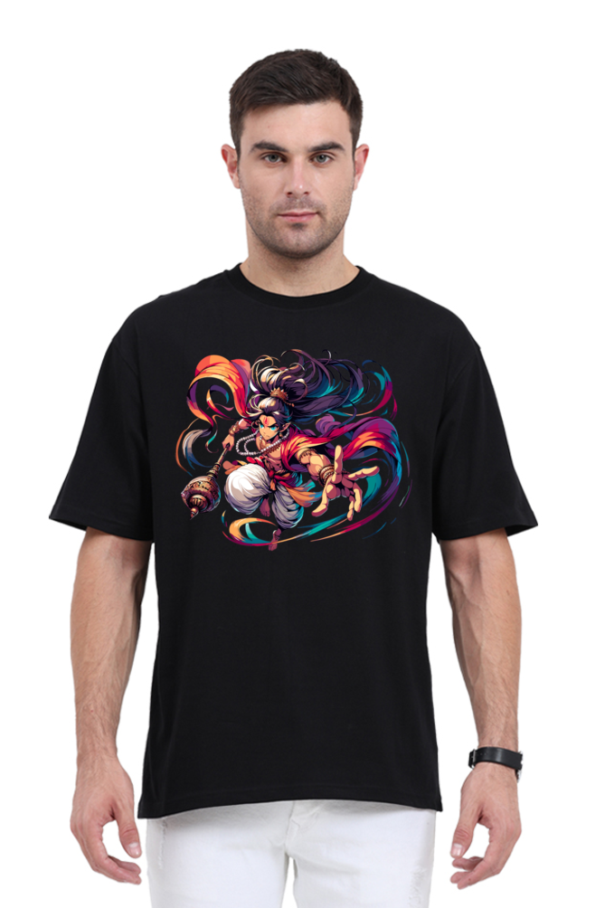 Hanuman Series 17 Unisex Oversized T-shirt - Black / S