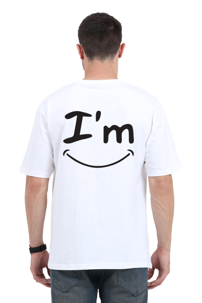 I'm Fine (Back) Unisex Oversized T-shirt