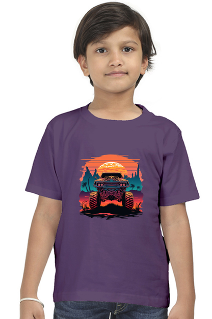 Vintage Monster Car Boys T-shirt