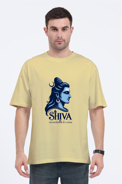 Shiva Series 28 Unisex Oversized T-shirt - Beige / S