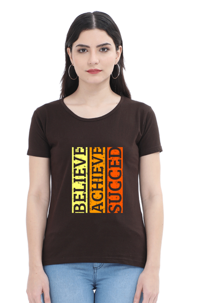 best t shirts for women brown color