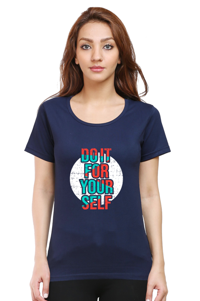 Do It For Yourself Women’s T-Shirt - Navy Blue / XL