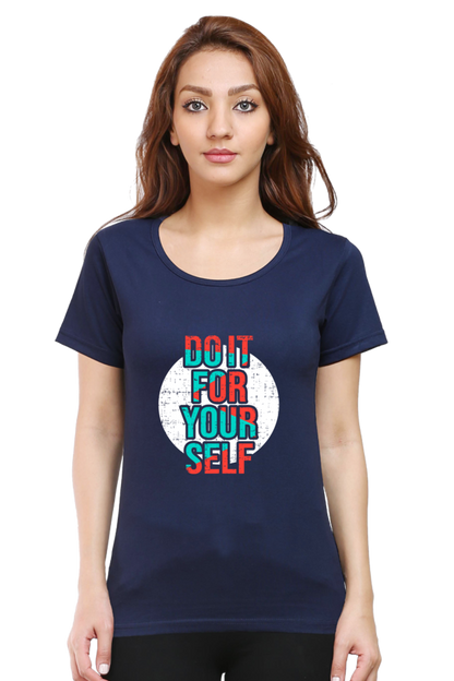 Do It For Yourself Women’s T-Shirt - Navy Blue / XL