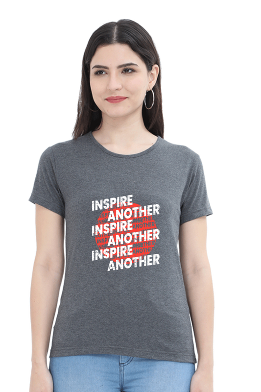 Inspire Another Women’s T-Shirt - Charcoal Melange / S