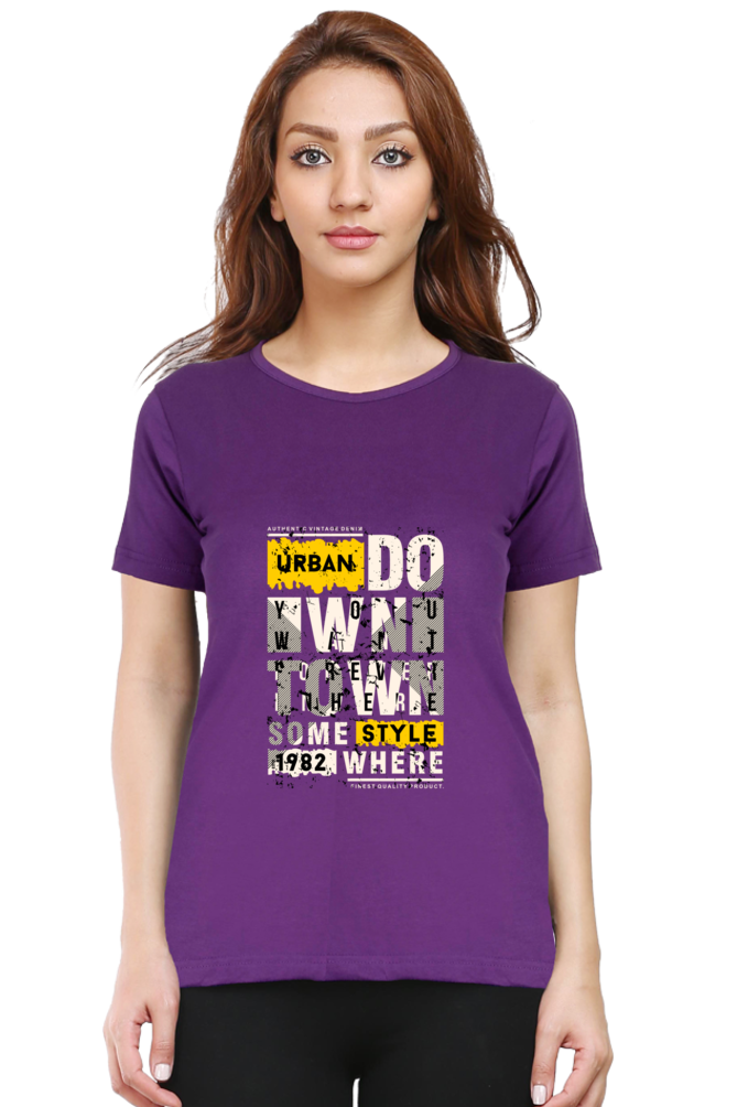 Urban Style Women’s T-shirt - Purple / S