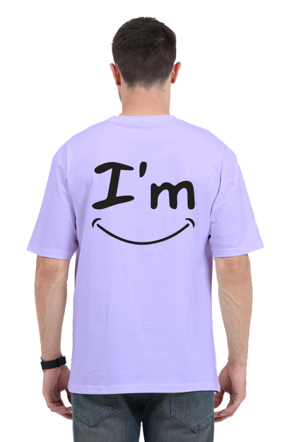 I'm Fine (Back) Unisex Oversized T-shirt