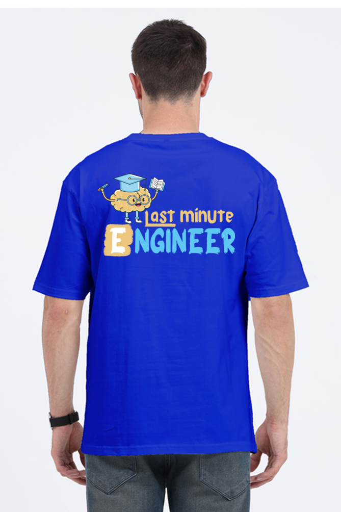 Last Minute Engineer Unisex Oversized T-shirt - Royal Blue / S