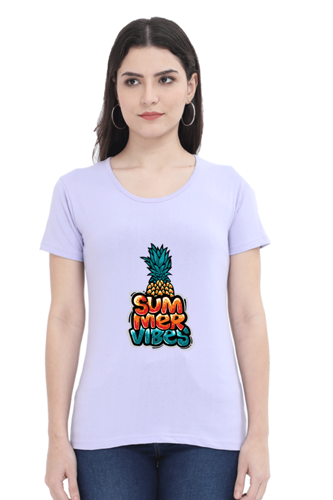 Summer Vibes Women’s T-shirt - Lavender / XL