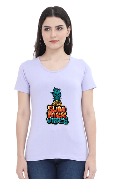 Summer Vibes Women’s T-shirt - Lavender / XL