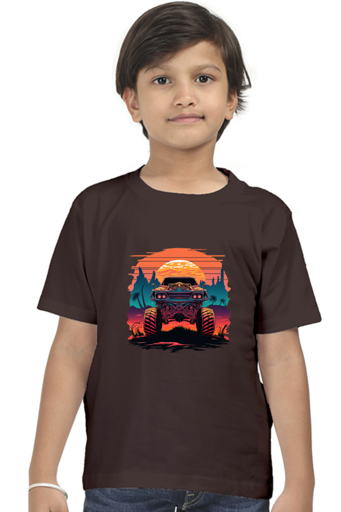 Vintage Monster Car Boys T-shirt