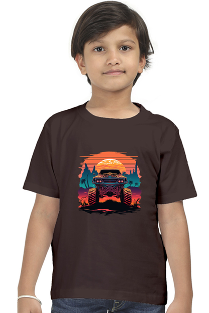 Vintage Monster Car Boys T-shirt