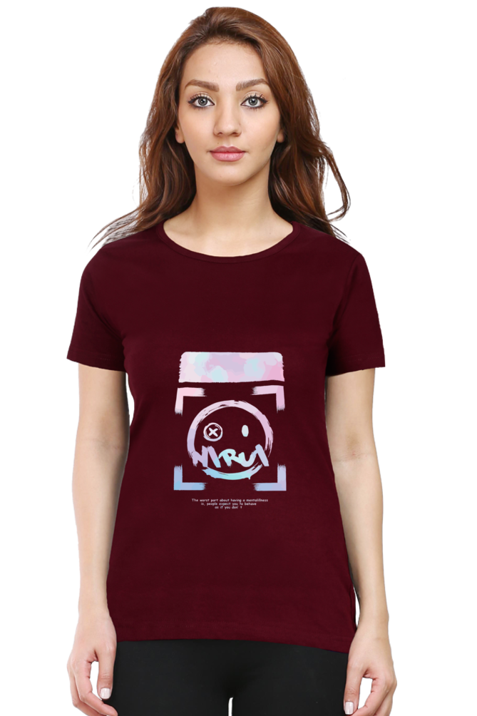 Street Wear With One Eyed Smiley - Maroon / S