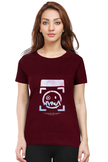 Street Wear With One Eyed Smiley - Maroon / S