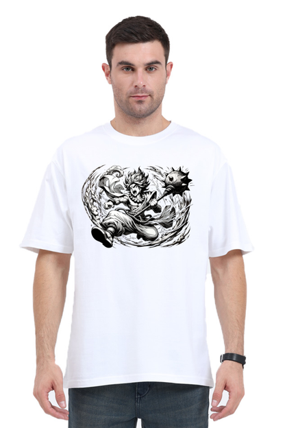 Hanuman Series 18 Unisex Oversized T-shirt - White / S