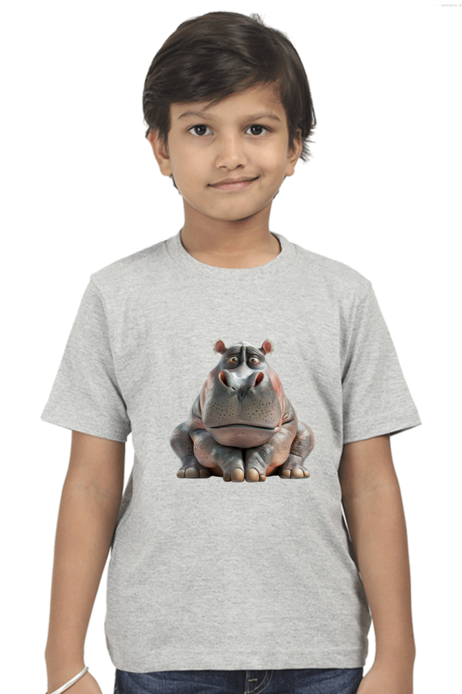 Grumpy Hippo Boys T-shirt