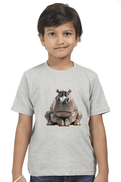 Grumpy Hippo Boys T-shirt