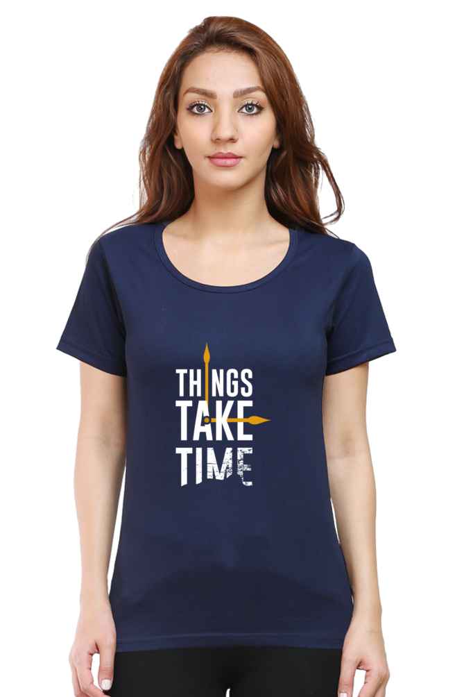 Things Take Time - Navy Blue / S