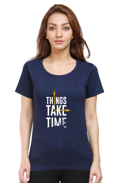 Things Take Time - Navy Blue / S