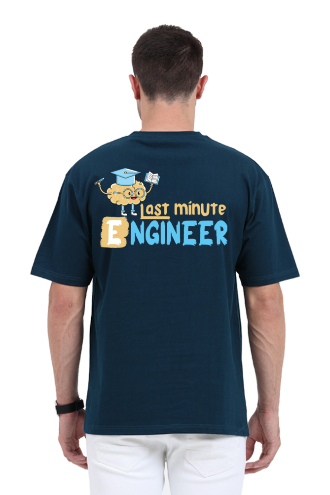 Last Minute Engineer Unisex Oversized T-shirt - Petrol Blue / S