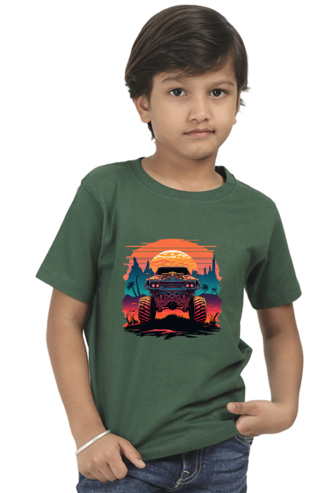 Vintage Monster Car Boys T-shirt