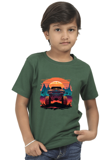 Vintage Monster Car Boys T-shirt