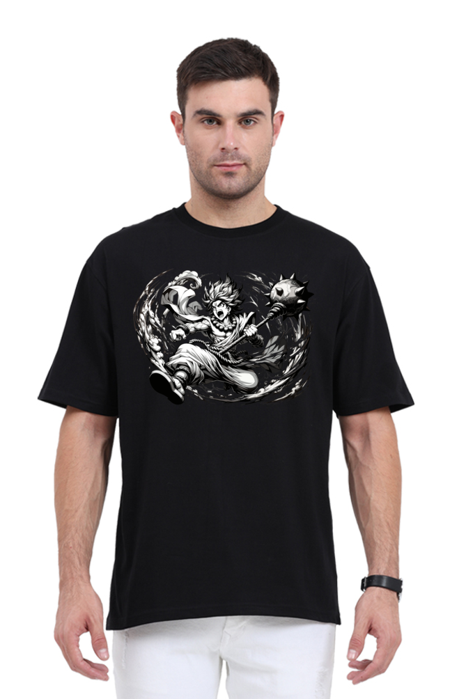 Hanuman Series 18 Unisex Oversized T-shirt - Black / S