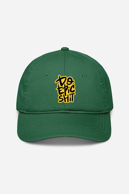 Do Epic Shit Unisex Baseball Cap - Bottle Green / Standard