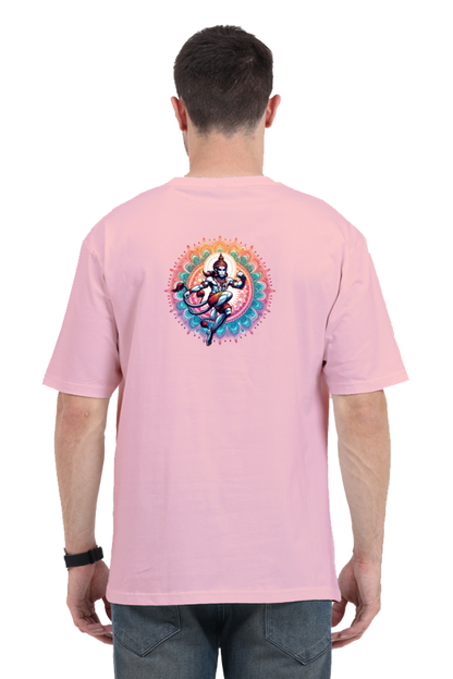 Hanuman Series 27 Unisex Oversized T-shirt - Light Baby Pink / XL