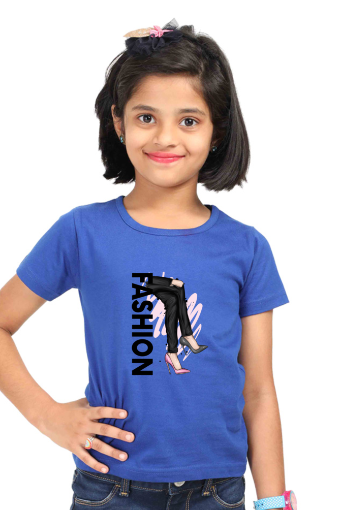 Fashion Girls T-Shirt - Royal Blue / 0-12M