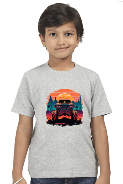 Vintage Monster Car Boys T-shirt