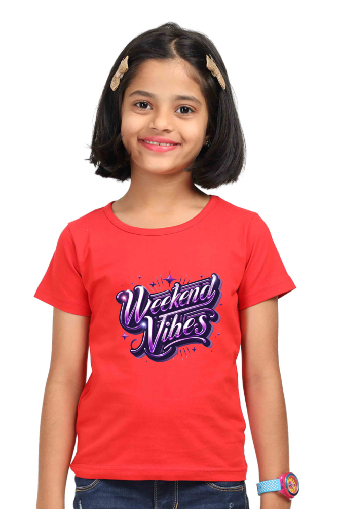 Weekend Vibes Girls T-shirt